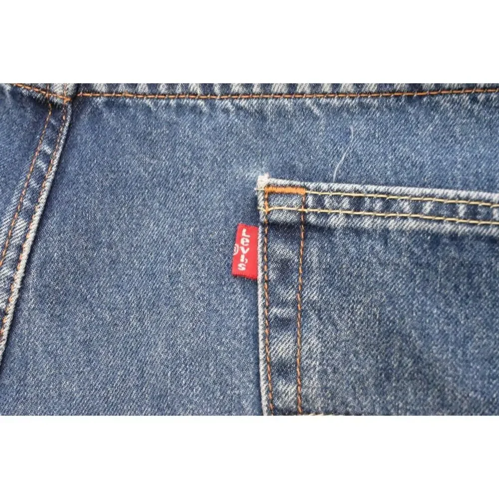 Levi's 550 Relaxed Fit Straight Blue Denim Jeans Mens‎ Size 40 x 32